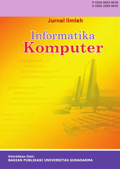 Jurnal Ilmiah Informatika Komputer