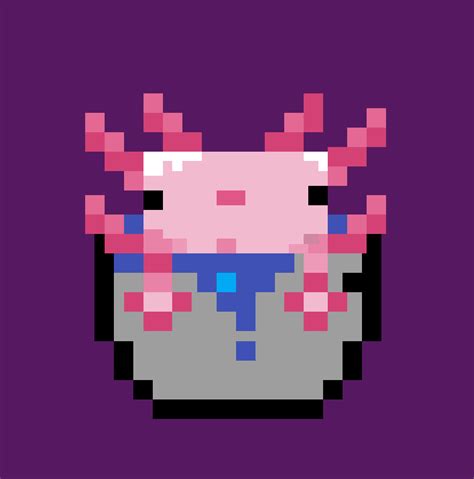 Detail Axolotl Pixel Art Koleksi Nomer 9