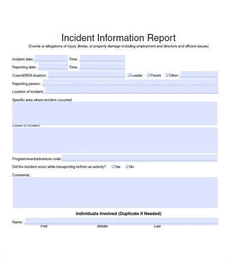 37 Incident Report Templates Pdf Doc Free And Premium Templates