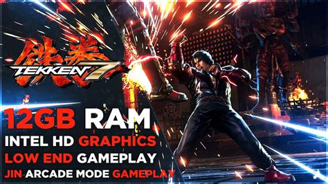 Tekken 7 Jin Kazama Gameplay Arcade Mode Low End Pc Intelr