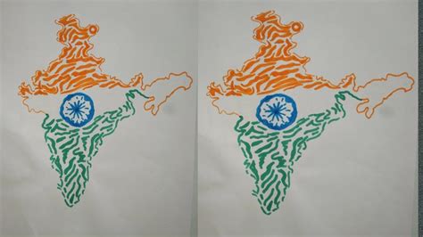 15 August Drawing Independence Day Drawing India Map Drawing Step