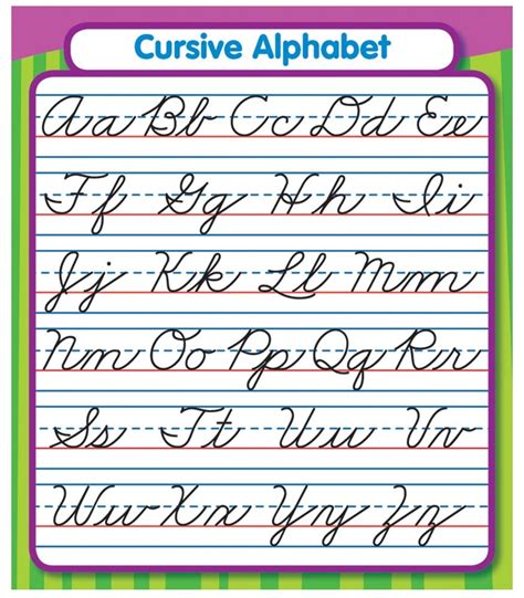 Cursive Alphabet Printable Worksheet Free