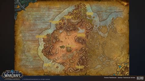 Trevor Rothman World Of Warcraft Battle For Azeroth Maps