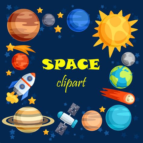 Outer Space Planets Clipart