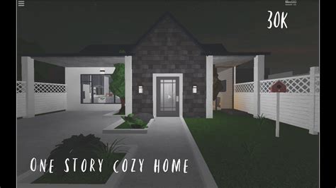 Bloxburg 30k Cozy One Story House Pt1 Youtube