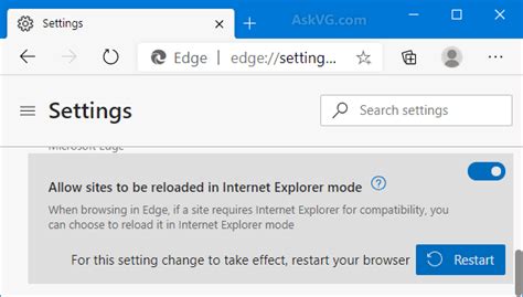 Tip Enable Classic Internet Explorer Mode In Microsoft Edge Web