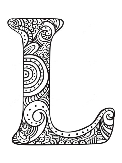 Letter L Coloring Pages