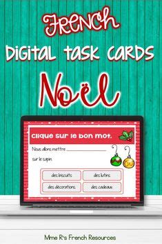 These Digital Task Cards For French Are A Fun Way To Practice Christmas