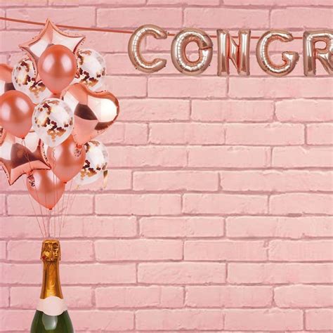 Virtual Celebration Zoom Background Pink Etsy