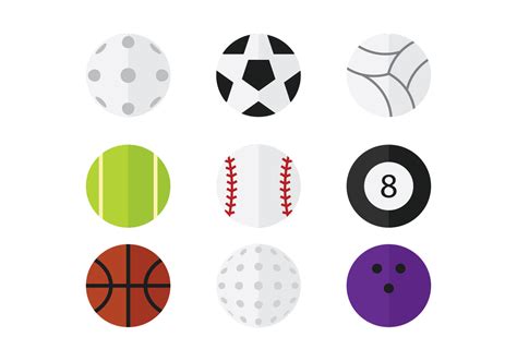 Sport Ball Vector Pack 108452 Vector Art At Vecteezy