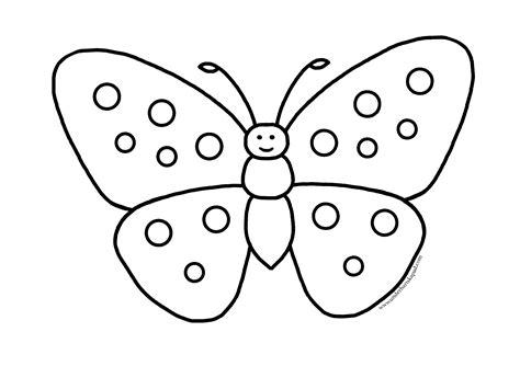 Easy Butterfly Coloring Pages Free Download Underbart Skapad