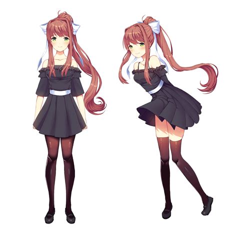 Monika Full Body Sprites Ddlc Images And Photos Finder