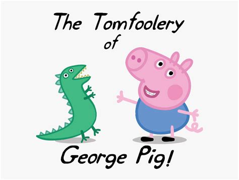 Peppa Pig Fanon Wiki George Pig With Dinosaur Hd Png Download