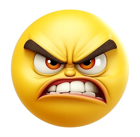 Angry Emoji 3d Angry Emoji 3d Facebook Emoji Png Transparent Image