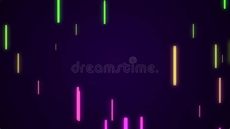 Colorful Straight Lines On Purple Background Abstract Seamless Looped