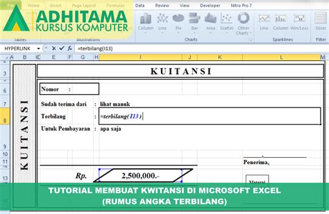 Inspirasi Kwitansi Excel