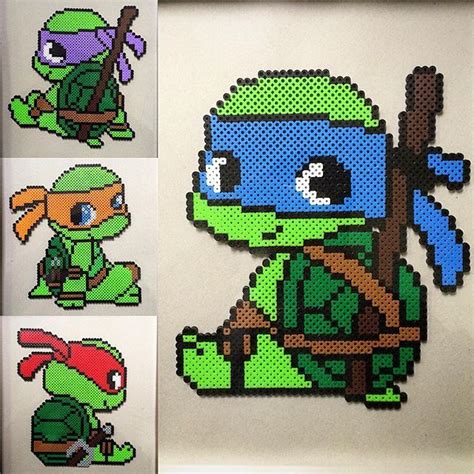 TMNT Perler Beads By Perlerking604 Pinteres