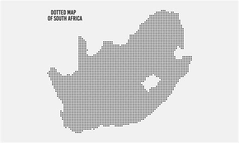 Dotted South Africa Map Vector Illustration 11853506 Vector Art At Vecteezy