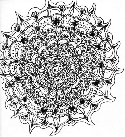 Complicated Coloring Pages Difficult Mandala Coloring Pages Mandala