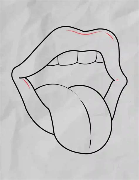 How To Draw A Mouth And Tongue Step By Step Storiespub