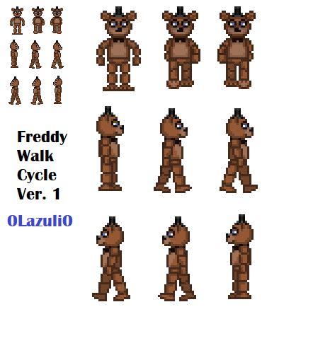 Trying To Make A Walk Cycle For My Freddy Fazbear Sprites But Im Not