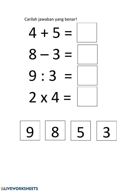 Lembar Kerja Siswa Worksheet Live Worksheets