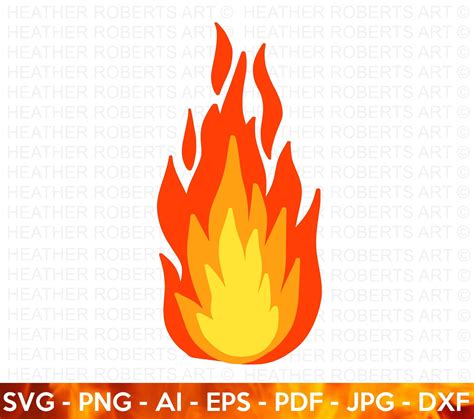 Fire SVG Flame SVG Fire Flame SVG Flame Layered Svg Flame Clipart