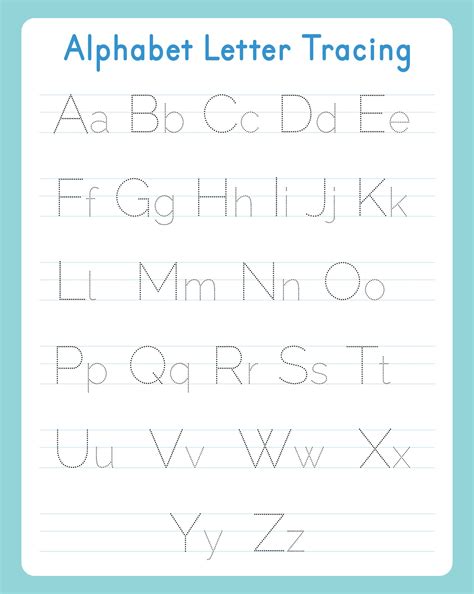 Printable Alphabet Letters Tracing