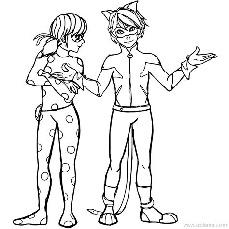 Miraculous Ladybug And Cat Noir Coloring Pages Plagg