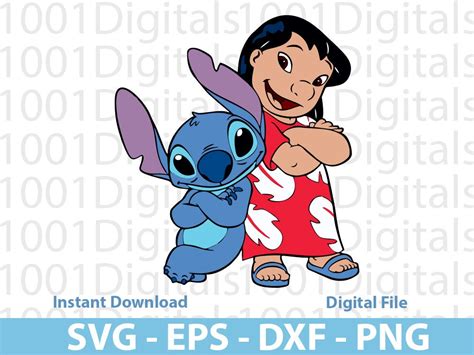 Lilo And Stitch Svg Cute Friends Svg Lilo And Stitch Etsy