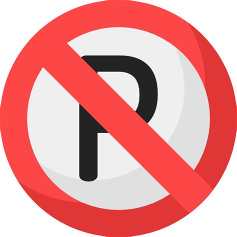 No Parking Free Signs Icons