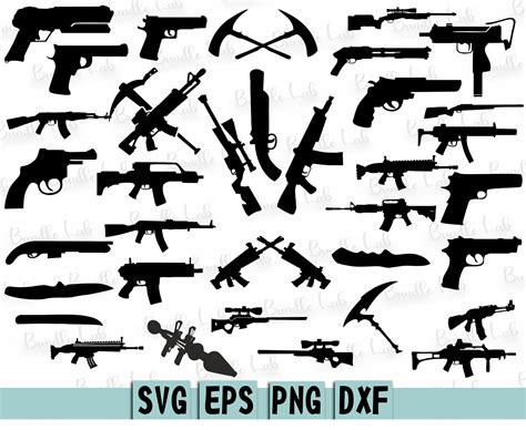 Guns Svg Weapon Svg Guns Silhouette Svg Cut Files Guns Etsy Hong Kong