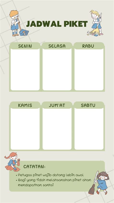 Cara Membuat Tabel Jadwal Piket Aesthetic Wallpaper Imagesee Themelower