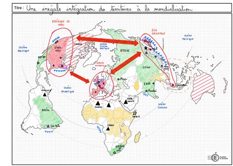 L'inégale intégration des territoires à la mondialisation - Cartolycée