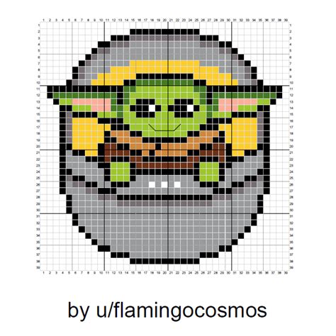 Minecraft Baby Yoda Pixel Art Grid Pixel Art Grid Gallery