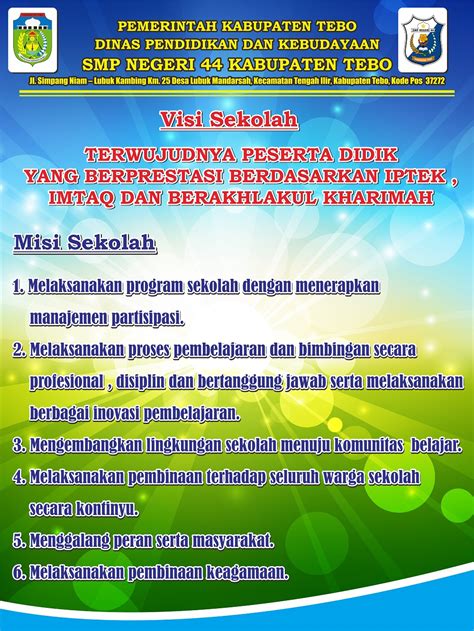 Contoh Banner Visi Misi Sekolah Desain Spanduk Kreatif Images