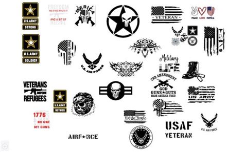 Military Bundle Svg Etsy