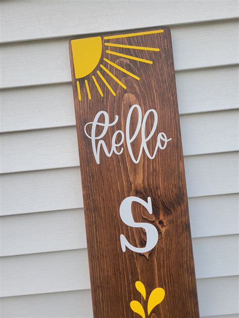 Hello Summer Porch Sign Hello Summer Porch Leaner 4 Ft Porch Sign