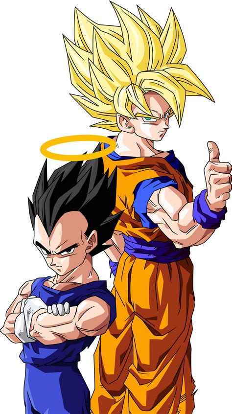 Son goku`s power is restored! goku and vegeta by maffo1989 on DeviantArt