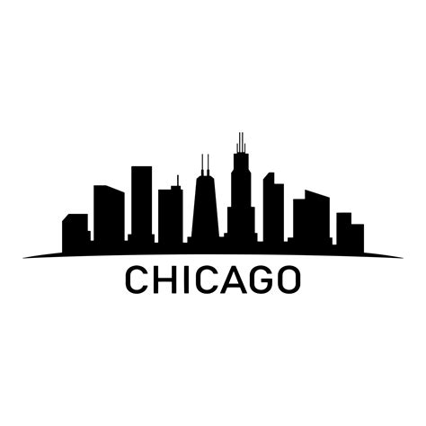 Chicago Skyline Vector Art Icons And Graphics For Free Download