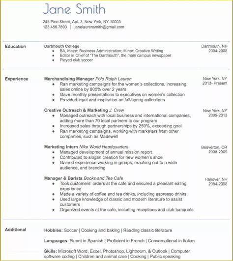 Free Resume Templates That Are Actually Free Of 30 Free Resume Builder