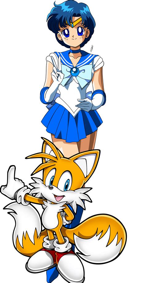 Sailor Mercury And Tails By Bubbyparker On Deviantart