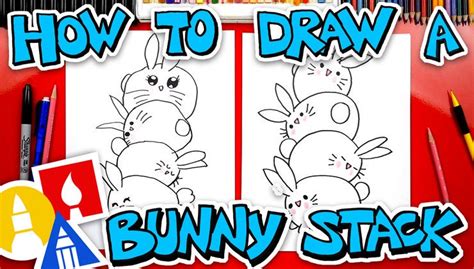 How To Draw A Bunny Stack Art For Kids Hub