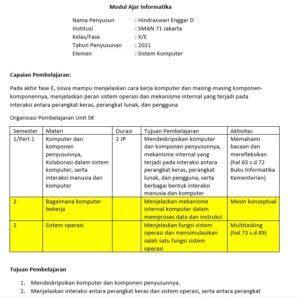 Modul Ajar Informatika Sekolah Penggerak Belajar Tiada Henti Riset Riset