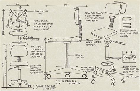 Detailed Spec Example Furniture Details Drawing Drawing Furniture