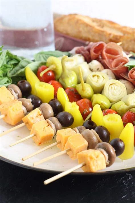 Antipasto Skewers Recipe Easy Italian Appetizers With Video