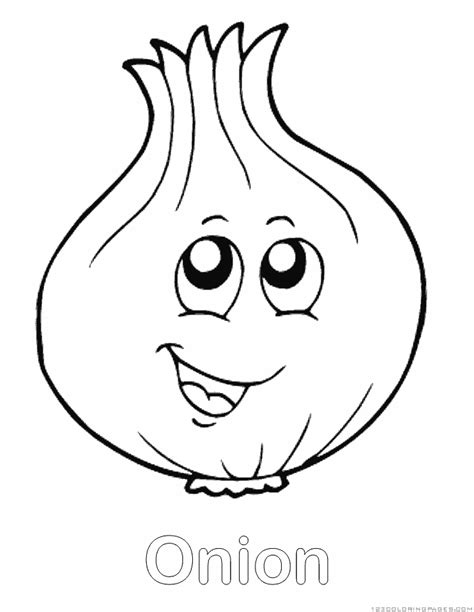 Coloring Pages Free Printable Onion Coloring Pages Vegetables