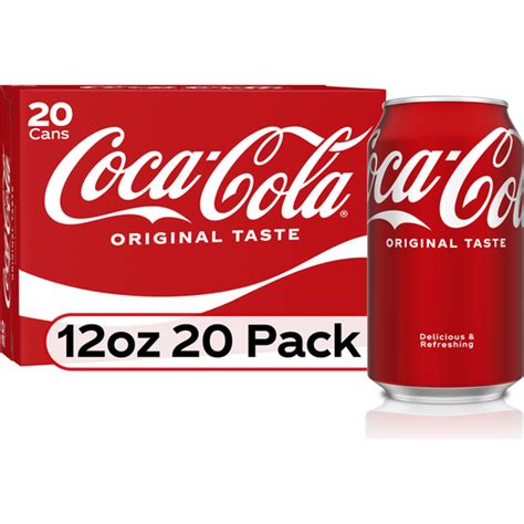 Coca Cola Cans 12 Fl Oz 20 Pack Cola Reasors