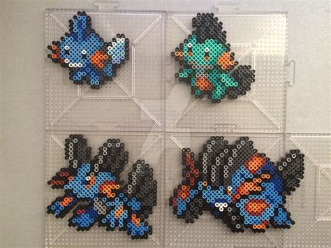 Perlers Of Rayquaza And Mega Rayquaza From Gen 3 Perlers Made Using