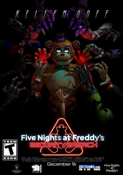 Five Nights At Freddys Security Breach Poster John Wick Style Five